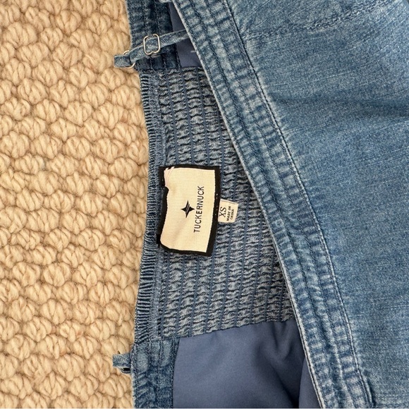 Tuckernuck chambray Rhea maxi denim dress with pockets - Picture 5 of 5